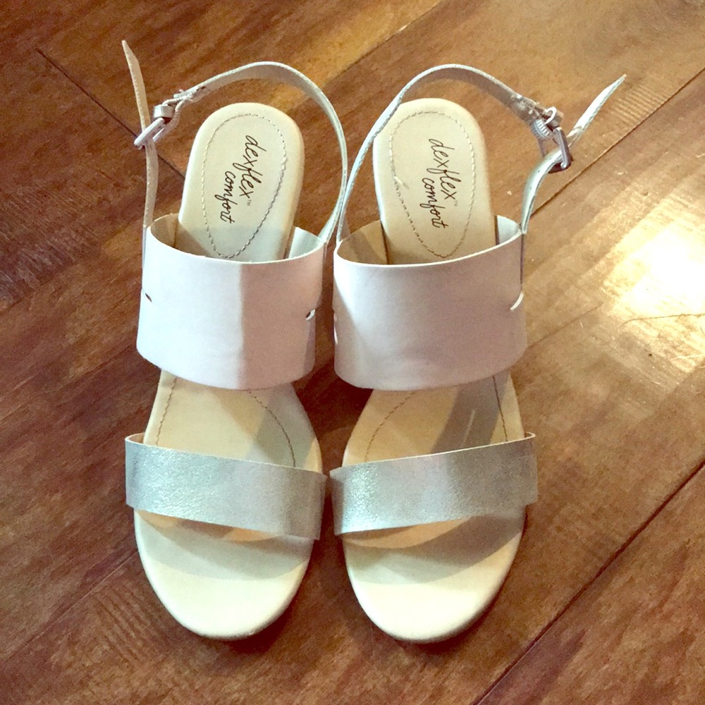Pink and Gold wedges